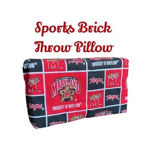 Maryland Terps Foam Brick Throw Pillow